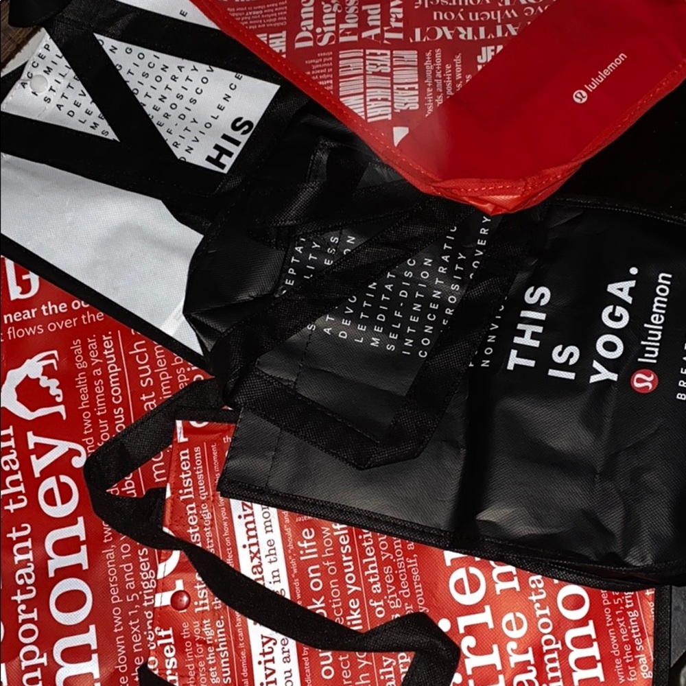 Lululemon totes!!